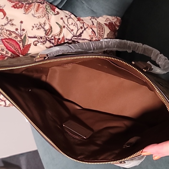 Coach Signature Gallery Tote Carryall Khaki/Saddle NEW w/Tag - Picture 9 of 14